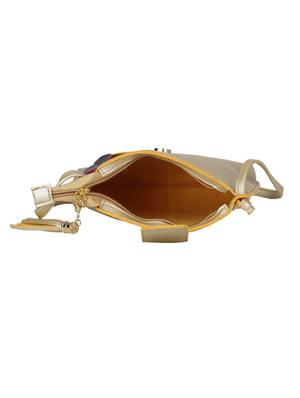 beige leatherette (pu) regular sling bag - 15611487 - Standard Image - 3