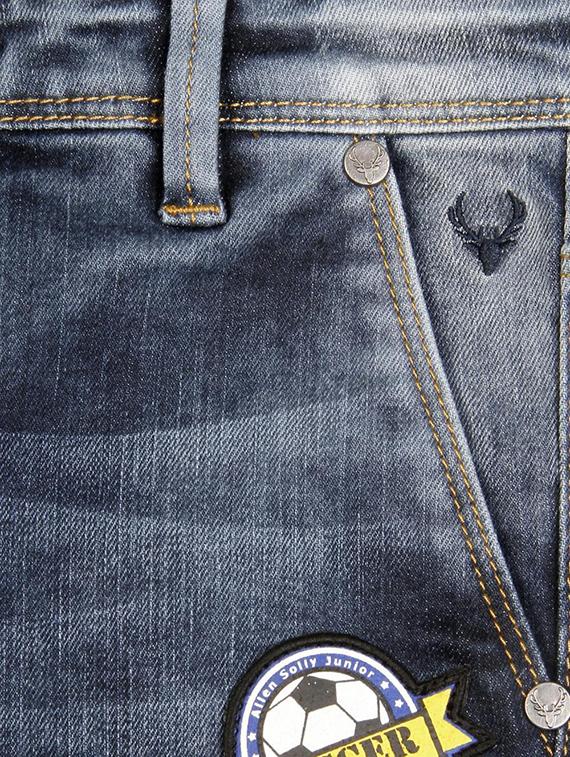 blue cotton blend jeans - 15611634 - Zoom Image - 3