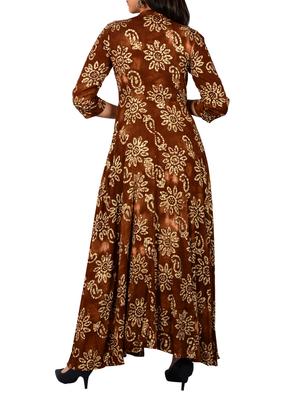 Printed asymmetric kurta - 15611645 - Standard Image - 3