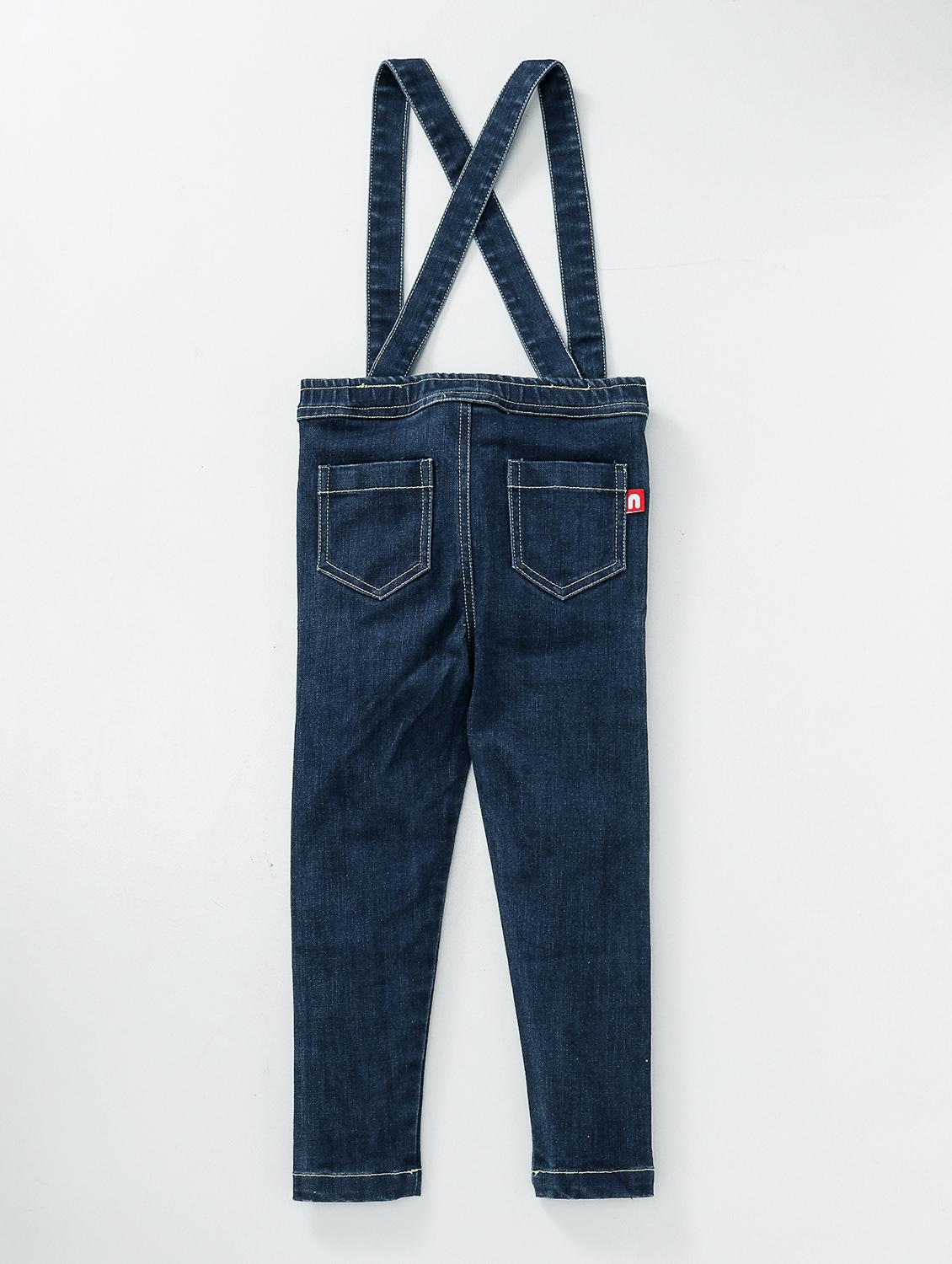 blue cotton dungaree set - 15611656 - Zoom Image - 3