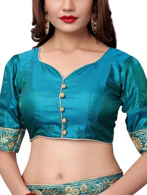 floral embroidered saree with blouse - 15611731 - Standard Image - 3