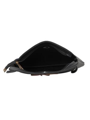 black leatherette (pu) regular sling bag - 15611743 - Standard Image - 3