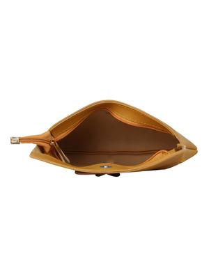 tan leatherette (pu) regular sling bag - 15611745 - Standard Image - 3