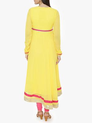 Embroidered yoke a-line kurta - 15611866 - Standard Image - 3