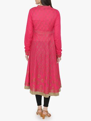 Angrakha block print kurta - 15611874 - Standard Image - 3