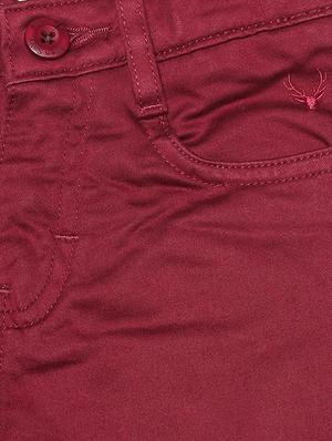 red cotton blend chinos - 15611876 - Standard Image - 3