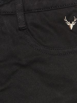 black cotton blend chinos - 15611877 - Standard Image - 3