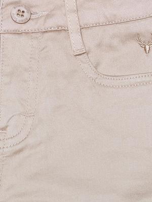 beige cotton blend chinos - 15611878 - Standard Image - 3