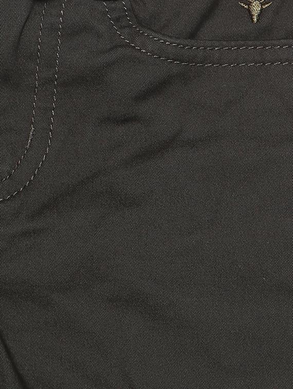 brown cotton blend chinos - 15611881 - Zoom Image - 3