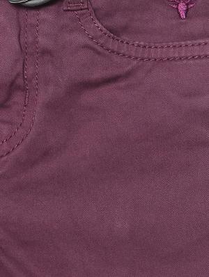 purple cotton blend chinos - 15611882 - Standard Image - 3