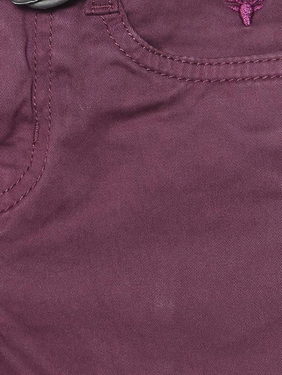 purple cotton blend chinos - 15611882 - Zoom Image - 3