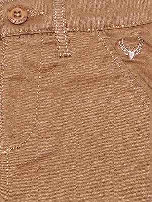 brown cotton blend chinos - 15611883 - Standard Image - 3