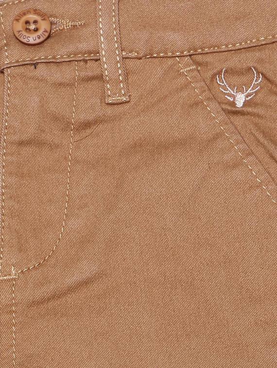brown cotton blend chinos - 15611883 - Zoom Image - 3