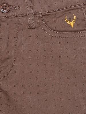 brown cotton blend chinos - 15611884 - Standard Image - 3