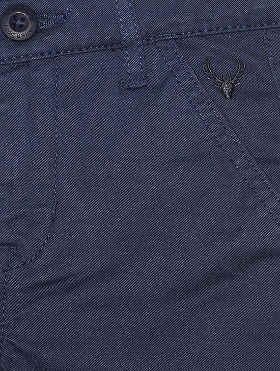 blue cotton blend chinos - 15611887 - Zoom Image - 3