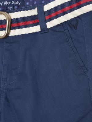 blue cotton blend chinos - 15611888 - Standard Image - 3