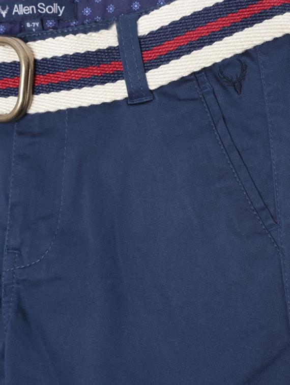 blue cotton blend chinos - 15611888 - Zoom Image - 3