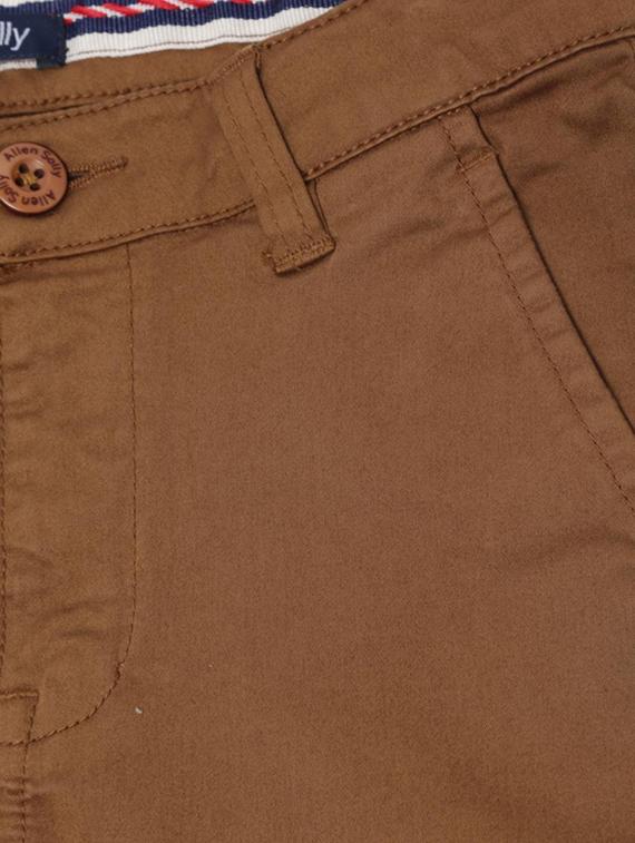 brown cotton blend chinos - 15611889 - Zoom Image - 3