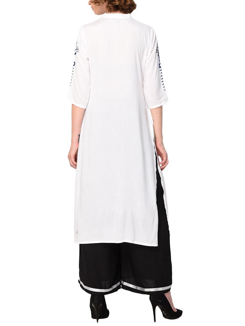 Straight printed kurta - 15612124 - Zoom Image - 3