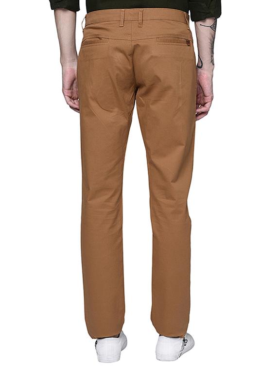 brown cotton chinos casual trouser - 15612305 - Zoom Image - 3