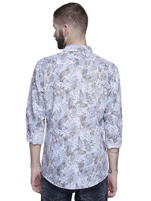 blue cotton casual shirt - 15612314 - Standard Image - 3
