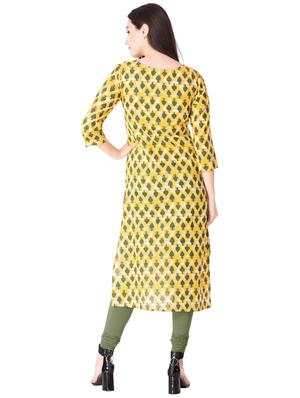 Printed straight kurta - 15612643 - Standard Image - 3