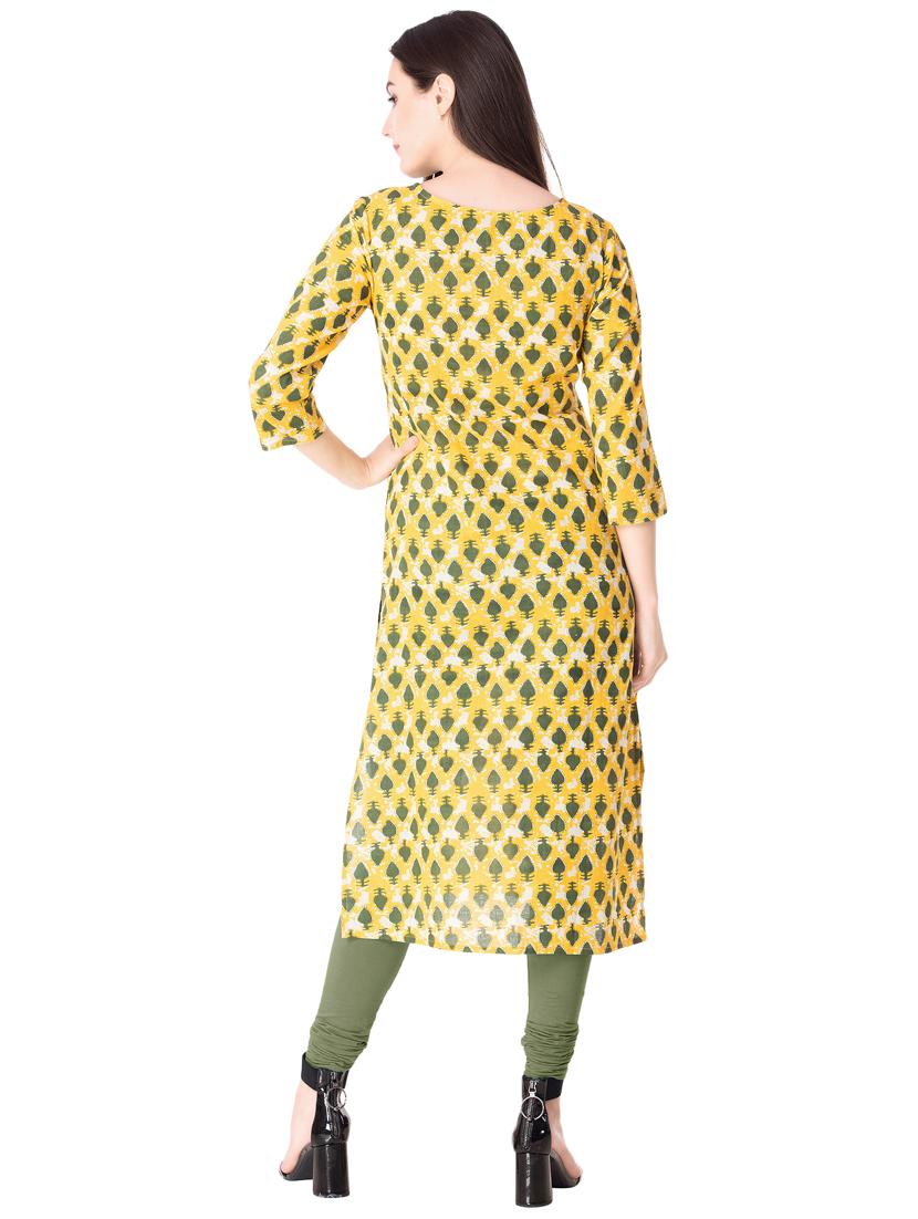 Printed straight kurta - 15612643 - Zoom Image - 3
