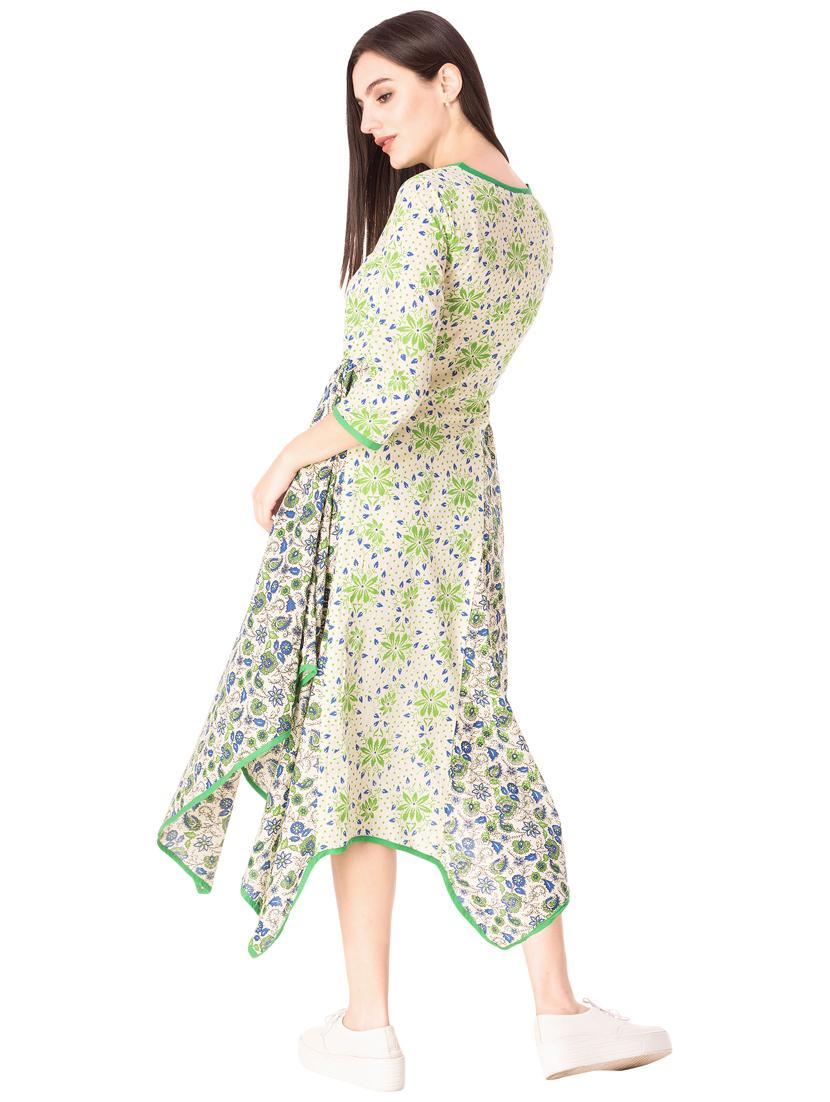 Printed asymmetric dress - 15612644 - Zoom Image - 3