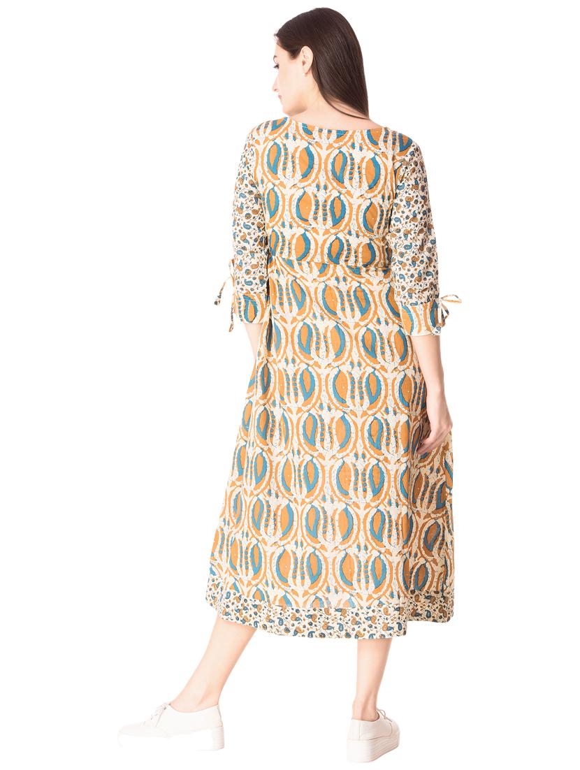 Printed a-line dress - 15612648 - Zoom Image - 3