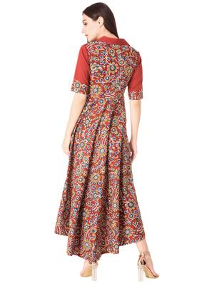 High low kalamkari dress - 15612657 - Standard Image - 3