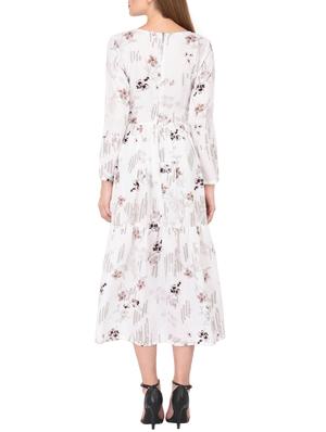 gathered waist tiered a-line dress - 15612872 - Standard Image - 3