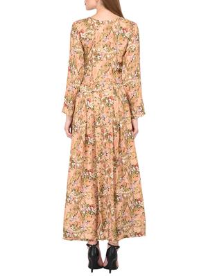 pleated floral maxi dress - 15612873 - Standard Image - 3
