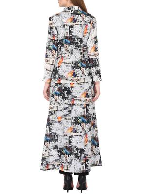 shirt collared abstract print shrug - 15612874 - Standard Image - 3
