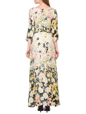 button detail floral dress - 15612881 - Standard Image - 3