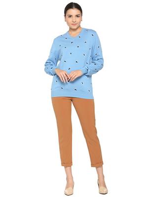 v neck ribbed edge pullover - 15612966 - Standard Image - 3