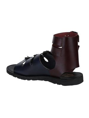 blue Leather back strap sandals - 15613036 - Standard Image - 3