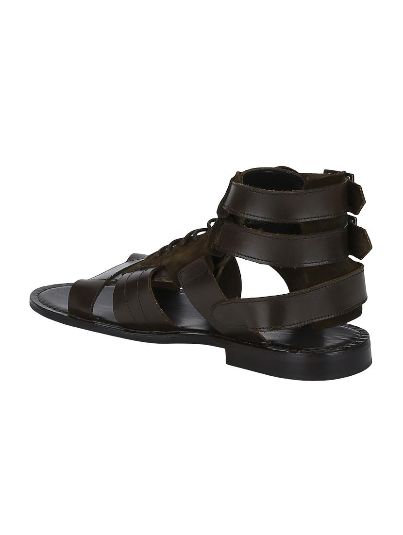 brown Leather back strap sandals - 15613042 - Zoom Image - 3