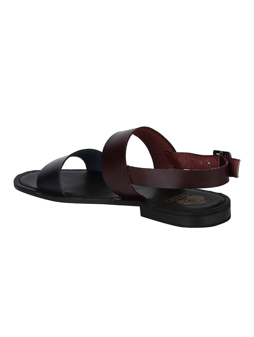 brown Leather back strap sandals - 15613043 - Zoom Image - 3
