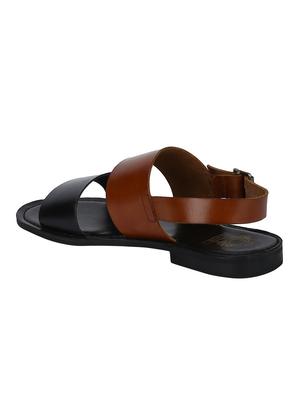 tan Leather back strap sandals - 15613046 - Standard Image - 3