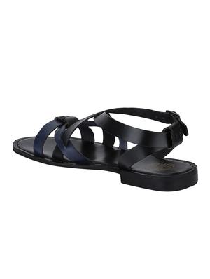 black Leather back strap sandals - 15613056 - Standard Image - 3