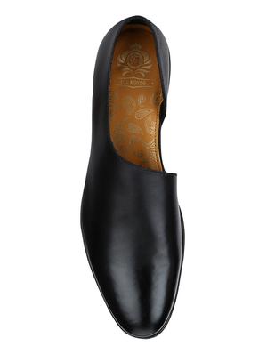 black Leather slip on sandal - 15613145 - Standard Image - 3
