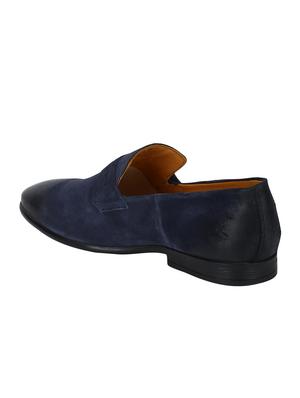 navy Suede casual slip ons - 15613151 - Standard Image - 3