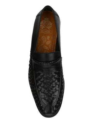 black Leather casual slip ons - 15613152 - Standard Image - 3