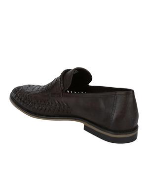 brown Leather casual slip ons - 15613153 - Standard Image - 3