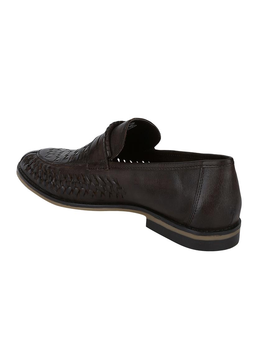 brown Leather casual slip ons - 15613153 - Zoom Image - 3