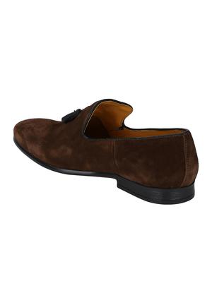 brown Suede tassel slipons - 15613162 - Standard Image - 3