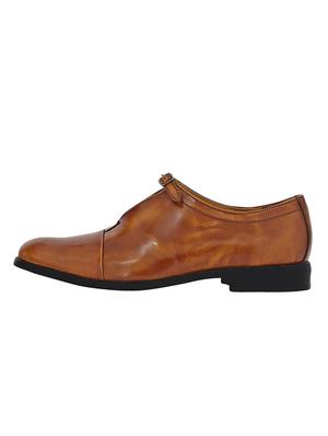 tan Patent Leather slip on monk straps - 15613166 - Standard Image - 3