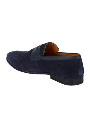 navy Suede casual slip ons - 15613173 - Standard Image - 3