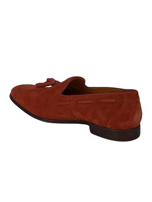 red Suede tassel slipons - 15613176 - Standard Image - 3