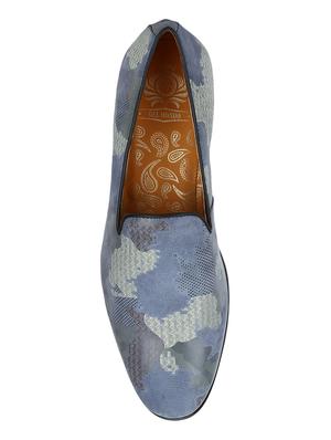 blue Leather casual slip ons - 15613187 - Standard Image - 3